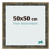 Bilderrahmen 50x50cm Blau Gold Meliert MDF Pisa Vorne Messe | Yourdecoration.de