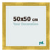 Bilderrahmen 50x50cm Gold Vintage MDF Pisa Vorne Messe | Yourdecoration.de