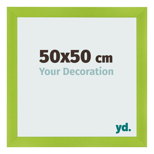 Bilderrahmen 50x50cm Grün MDF Pisa Vorne Messe | Yourdecoration.de