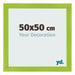 Bilderrahmen 50x50cm Grün MDF Pisa Vorne Messe | Yourdecoration.de