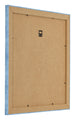 Bilderrahmen 50x50cm Hellblau Gewischt MDF Pisa Ruckseite Schrag | Yourdecoration.de