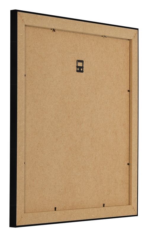 Bilderrahmen 50x50cm Schwarz Silber Poliert MDF Pisa Ruckseite Schrag | Yourdecoration.de