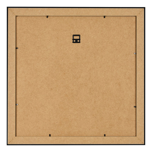Bilderrahmen 50x50cm Schwarz Silber Poliert MDF Pisa Ruckseite | Yourdecoration.de