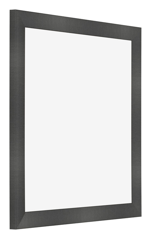 Bilderrahmen 50x50cm Schwarz Silber Poliert MDF Pisa Vorne Schrag | Yourdecoration.de