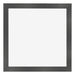 Bilderrahmen 50x50cm Schwarz Silber Poliert MDF Pisa Vorne | Yourdecoration.de