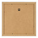 Bilderrahmen 50x50cm Silber Schwarz Gewischt MDF Pisa Ruckseite | Yourdecoration.de
