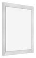 Bilderrahmen 50x50cm Silber Schwarz Gewischt MDF Pisa Vorne Schrag | Yourdecoration.de
