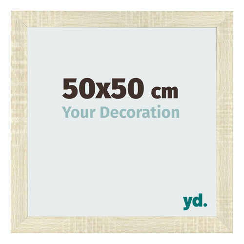 Bilderrahmen 50x50cm Sonoma Eiche MDF Pisa Vorne Messe | Yourdecoration.de