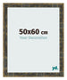 Bilderrahmen 50x60cm Blau Gold Meliert MDF Pisa Vorne Messe | Yourdecoration.de