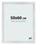 Bilderrahmen 50x60cm Silber Schwarz Gewischt MDF Pisa Vorne Messe | Yourdecoration.de