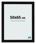 Bilderrahmen 50x65cm Schwarz Silber Poliert MDF Pisa Vorne Messe | Yourdecoration.de