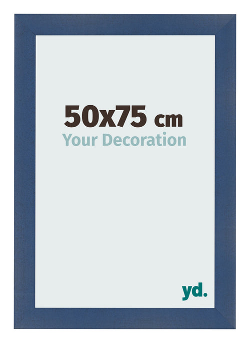 Bilderrahmen 50x75cm Dunkelblau Gewischt MDF Pisa Vorne Messe | Yourdecoration.de