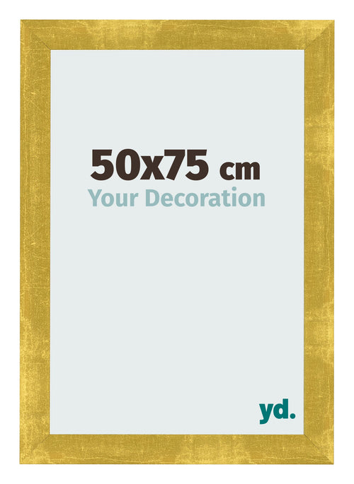 Bilderrahmen 50x75cm Gold Vintage MDF Pisa Vorne Messe | Yourdecoration.de