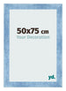 Bilderrahmen 50x75cm Hellblau Gewischt MDF Pisa Vorne Messe | Yourdecoration.de