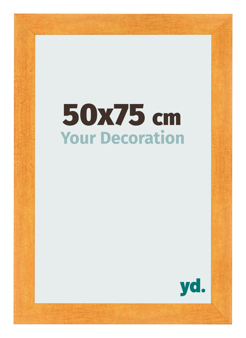 Bilderrahmen 50x75cm Orange MDF Pisa Vorne Messe | Yourdecoration.de