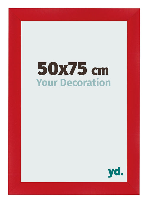 Bilderrahmen 50x75cm Rot MDF Pisa Vorne Messe | Yourdecoration.de