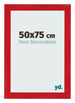 Bilderrahmen 50x75cm Rot MDF Pisa Vorne Messe | Yourdecoration.de