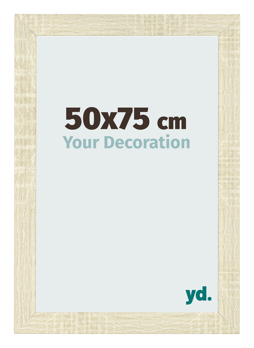 Bilderrahmen 50x75cm Sonoma Eiche MDF Pisa Vorne Messe | Yourdecoration.de