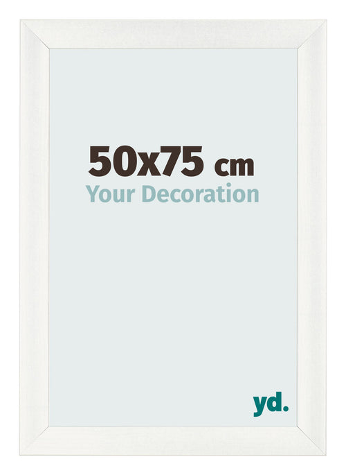 Bilderrahmen 50x75cm Weiß Vintage MDF Pisa Vorne Messe | Yourdecoration.de