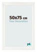 Bilderrahmen 50x75cm Weiß Vintage MDF Pisa Vorne Messe | Yourdecoration.de