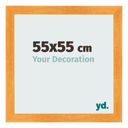 Bilderrahmen 55x55cm Orange MDF Pisa Vorne Messe | Yourdecoration.de
