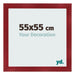 Bilderrahmen 55x55cm Weinrot Gewischt MDF Pisa Vorne Messe | Yourdecoration.de