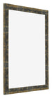 Bilderrahmen 55x65cm Blau Gold Meliert MDF Pisa Vorne Schrag | Yourdecoration.de