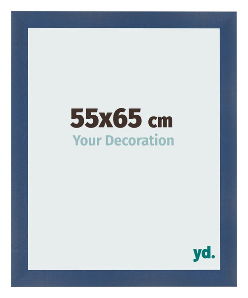 Bilderrahmen 55x65cm Dunkelblau Gewischt MDF Pisa Vorne Messe | Yourdecoration.de