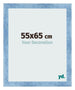 Bilderrahmen 55x65cm Hellblau Gewischt MDF Pisa Vorne Messe | Yourdecoration.de