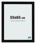 Bilderrahmen 55x65cm Schwarz Silber Poliert MDF Pisa Vorne Messe | Yourdecoration.de
