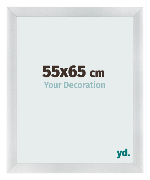 Bilderrahmen 55x65cm Silber Schwarz Gewischt MDF Pisa Vorne Messe | Yourdecoration.de