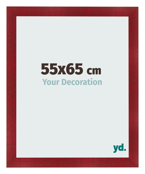 Bilderrahmen 55x65cm Weinrot Gewischt MDF Pisa Vorne Messe | Yourdecoration.de