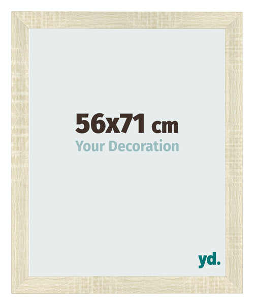Bilderrahmen 56x71cm Sonoma Eiche MDF Pisa Vorne Messe | Yourdecoration.de