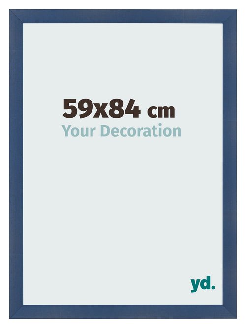 Bilderrahmen 59x84cm Dunkelblau Gewischt MDF Pisa Vorne Messe | Yourdecoration.de