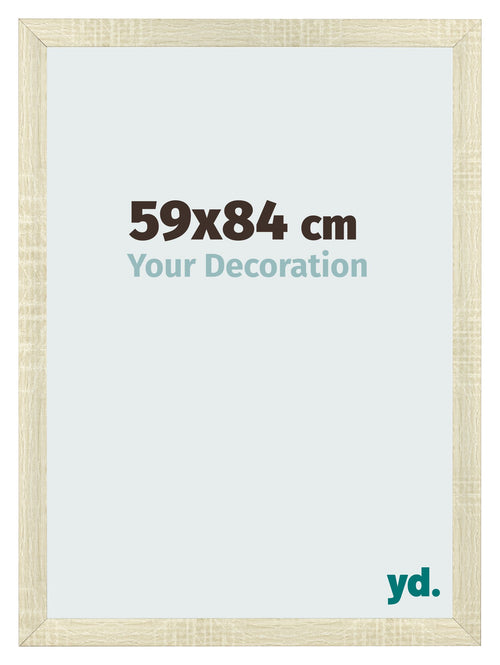 Bilderrahmen 59x84cm Sonoma Eiche MDF Pisa Vorne Messe | Yourdecoration.de