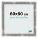 Bilderrahmen 60x60cm Metall Vintage MDF Pisa Vorne Messe | Yourdecoration.de
