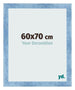Bilderrahmen 60x70cm Hellblau Gewischt MDF Pisa Vorne Messe | Yourdecoration.de