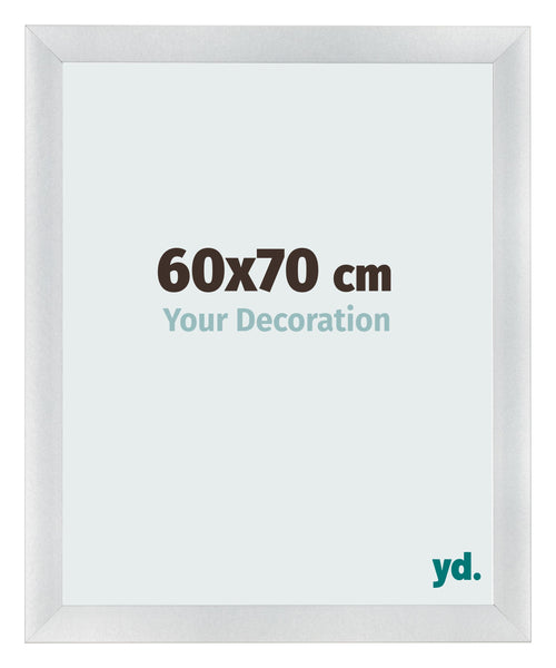 Bilderrahmen 60x70cm Silber Schwarz Gewischt MDF Pisa Vorne Messe | Yourdecoration.de