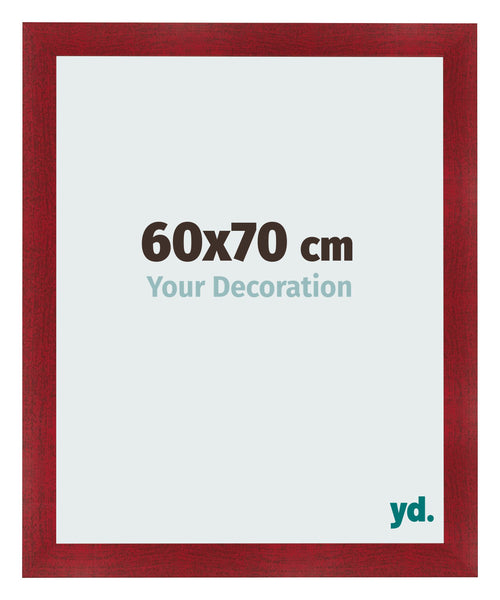 Bilderrahmen 60x70cm Weinrot Gewischt MDF Pisa Vorne Messe | Yourdecoration.de