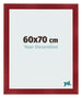 Bilderrahmen 60x70cm Weinrot Gewischt MDF Pisa Vorne Messe | Yourdecoration.de