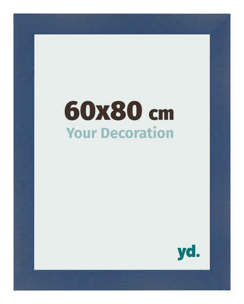 Bilderrahmen 60x80cm Dunkelblau Gewischt MDF Pisa Vorne Messe | Yourdecoration.de