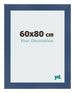 Bilderrahmen 60x80cm Dunkelblau Gewischt MDF Pisa Vorne Messe | Yourdecoration.de