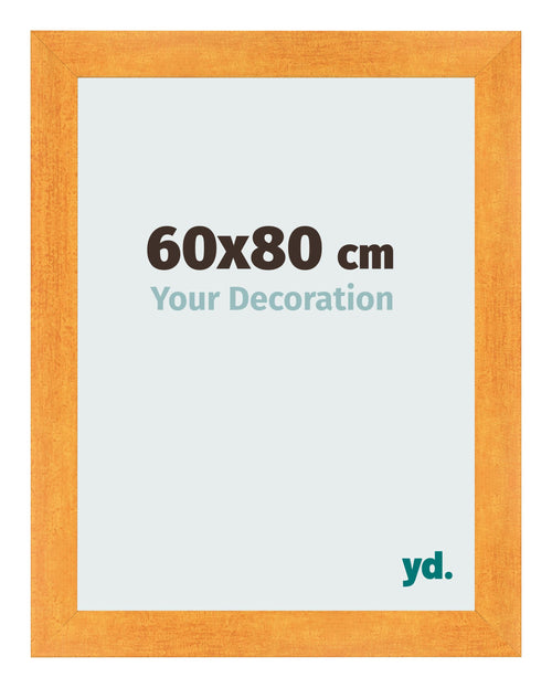 Bilderrahmen 60x80cm Orange MDF Pisa Vorne Messe | Yourdecoration.de