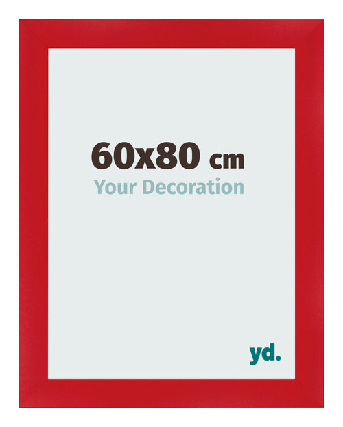 Bilderrahmen 60x80cm Rot MDF Pisa Vorne Messe | Yourdecoration.de