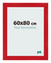 Bilderrahmen 60x80cm Rot MDF Pisa Vorne Messe | Yourdecoration.de