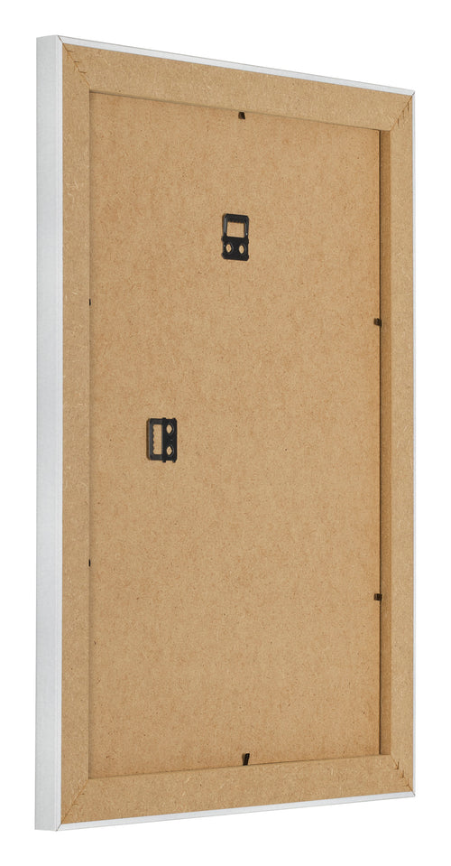Bilderrahmen 60x80cm Silber Schwarz Gewischt MDF Pisa Ruckseite Schrag | Yourdecoration.de