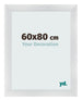 Bilderrahmen 60x80cm Silber Schwarz Gewischt MDF Pisa Vorne Messe | Yourdecoration.de