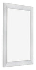 Bilderrahmen 60x80cm Silber Schwarz Gewischt MDF Pisa Vorne Schrag | Yourdecoration.de