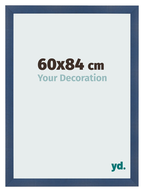 Bilderrahmen 60x84cm Dunkelblau Gewischt MDF Pisa Vorne Messe | Yourdecoration.de