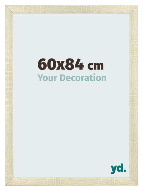 Bilderrahmen 60x84cm Sonoma Eiche MDF Pisa Vorne Messe | Yourdecoration.de